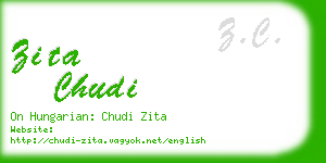 zita chudi business card